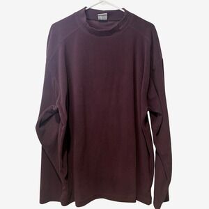 Columbia‎ Pullover Men XL Purple Mock Neck Textured Fleece X.C.O. Gorpcore Warm